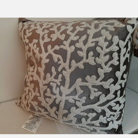 *MICHAEL ARAM Tree of Life Appliquéd Velvet Decorative Pillow, 20" x 20" - Picture 5 of 11